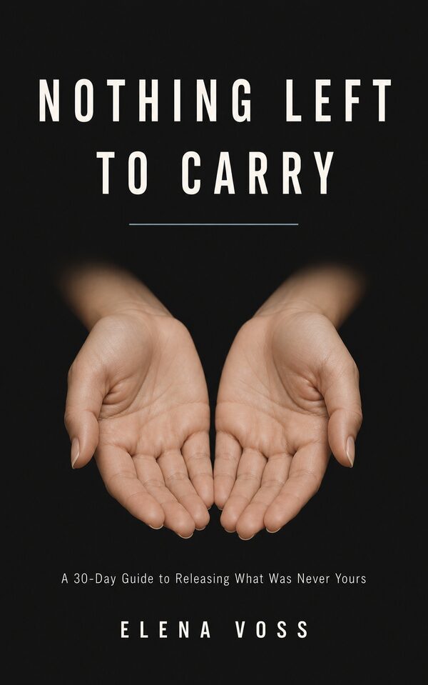 Nothing Left to Carry book cover — open empty hands on a dark background